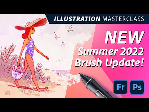 Illustration Masterclass – The Summer 2022 Brush Pack!