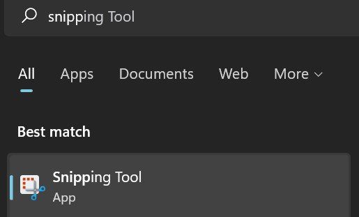search-for-snipping-tool